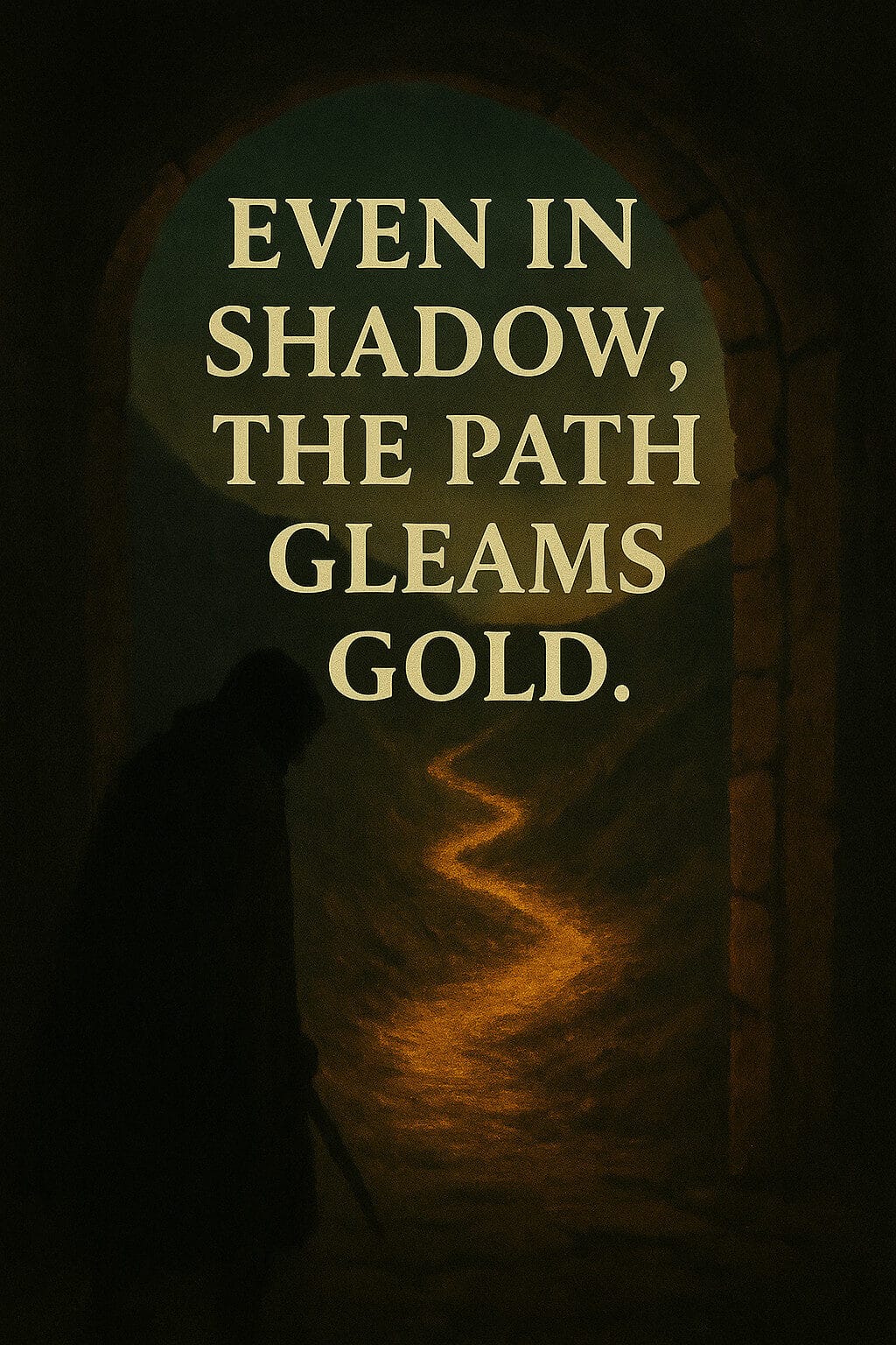 Even In Shadow The Path Gleams Gold