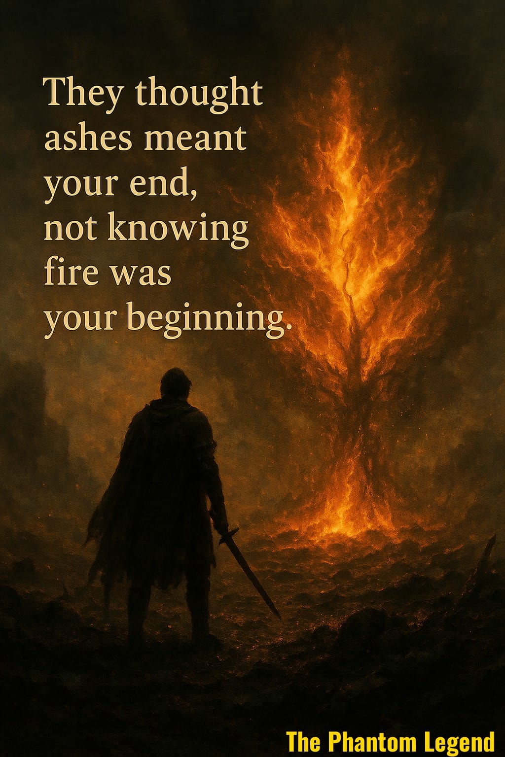 They Thought Ashes Meant Your End - Digital Poster