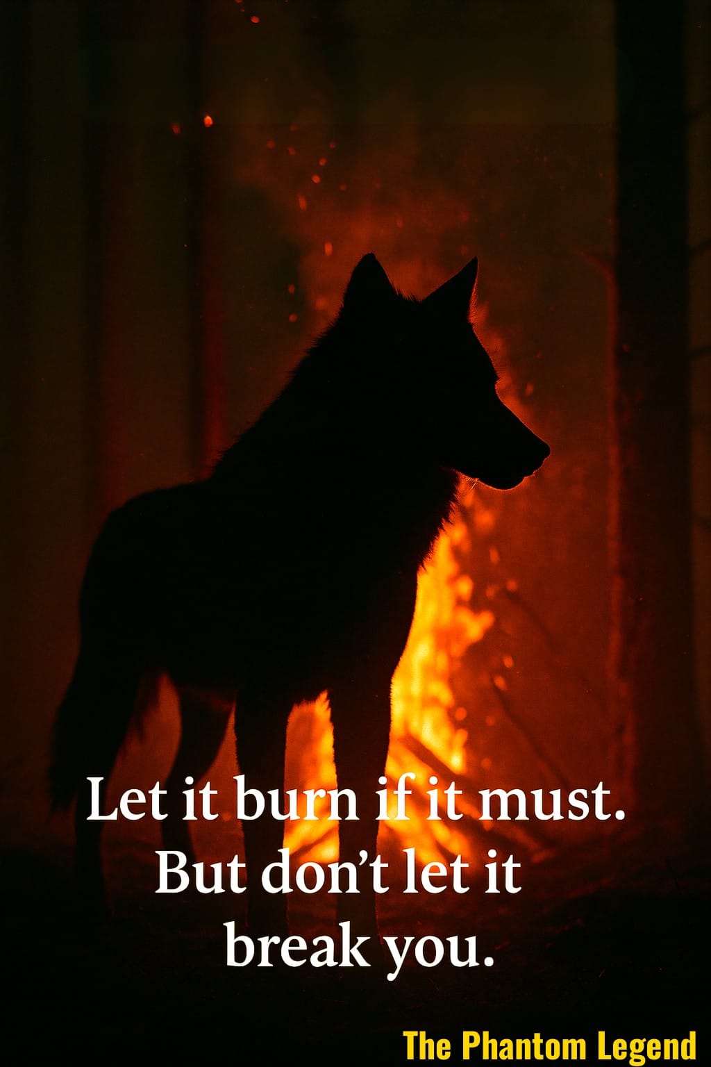 Let It Burn If It Must - Digital Poster