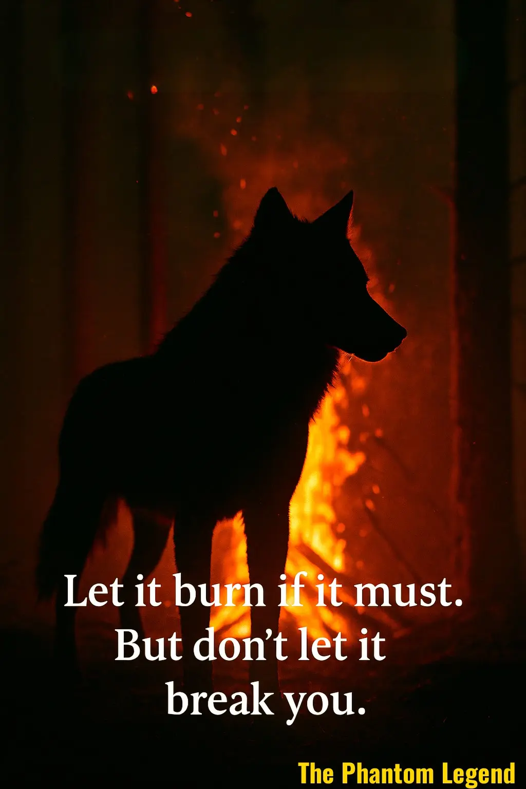 Let It Burn If It Must - Digital Poster