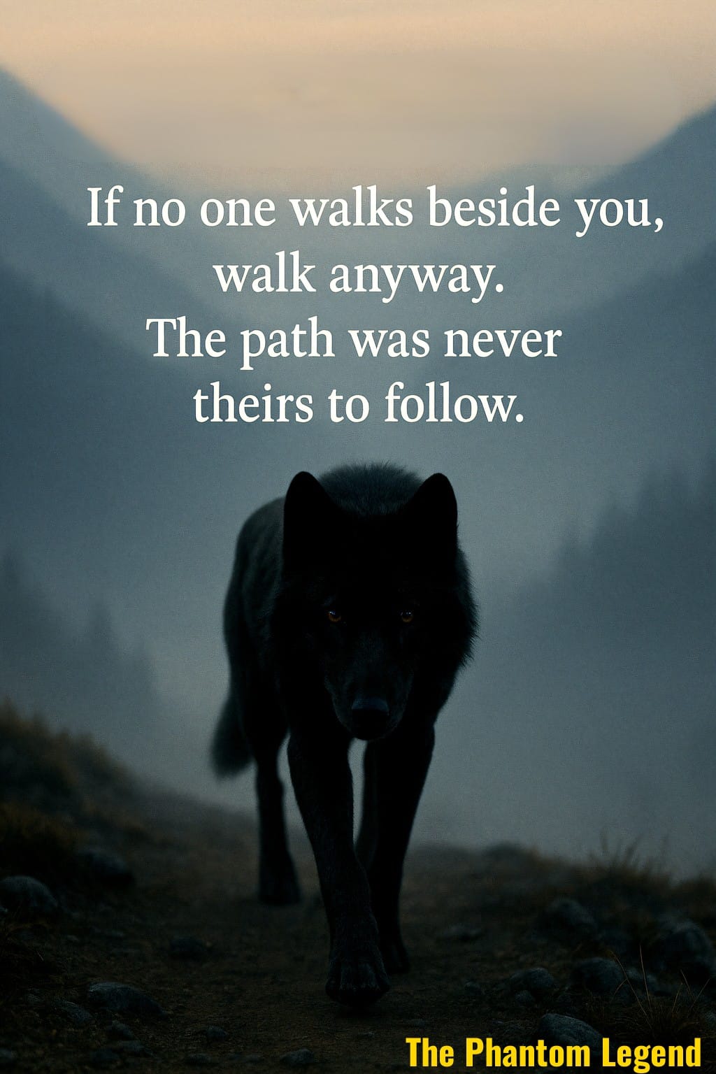 If no one walks beside you - Digital Poster