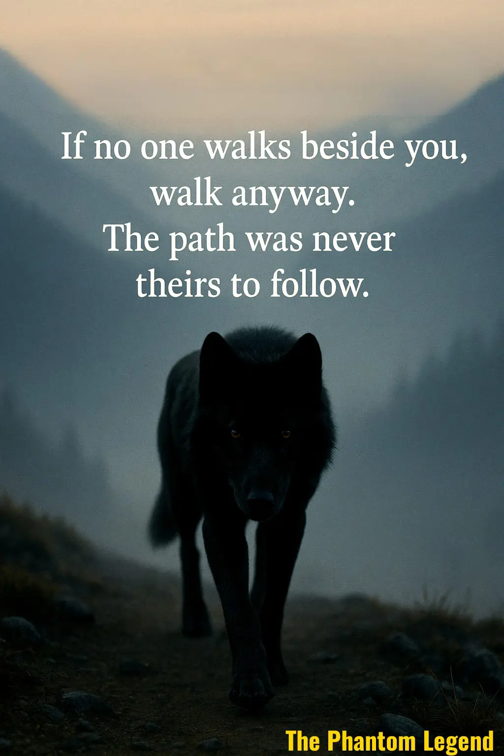 If no one walks beside you - Digital Poster