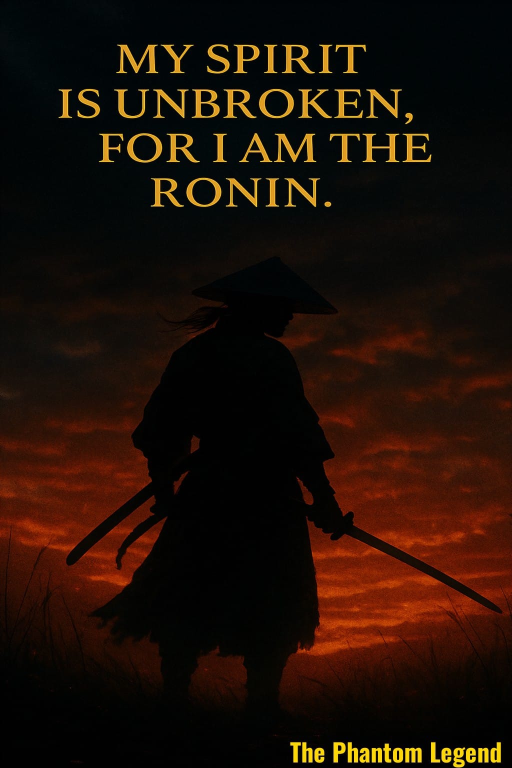 My Spirit Is Unbroken For I Am Ronin - Poster
