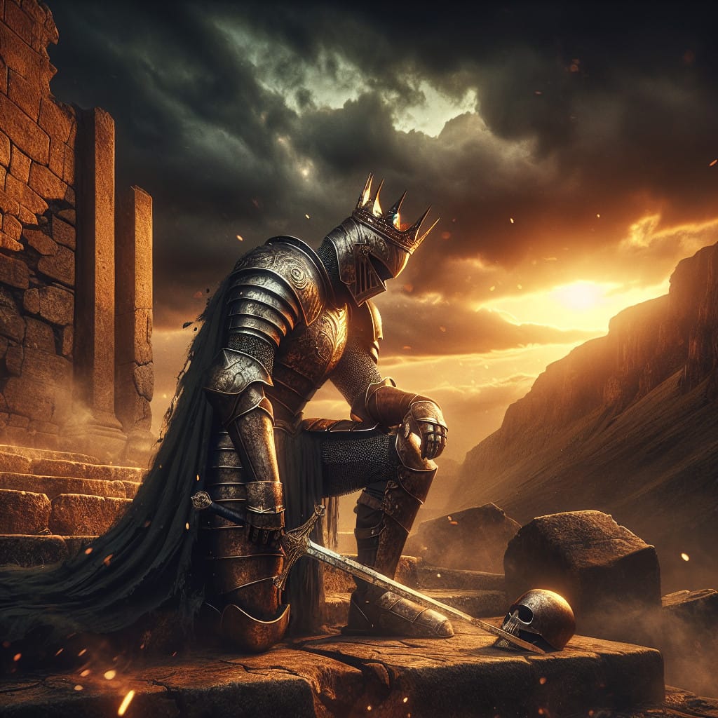 The Fallen Warrior King and the Crown of Dust — 