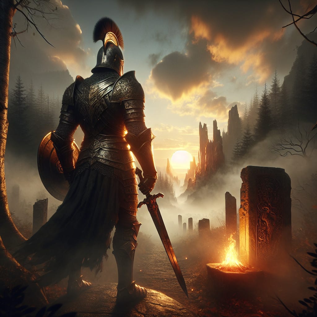 The Warrior's Silence: Inner Strength Forged in Myth — 