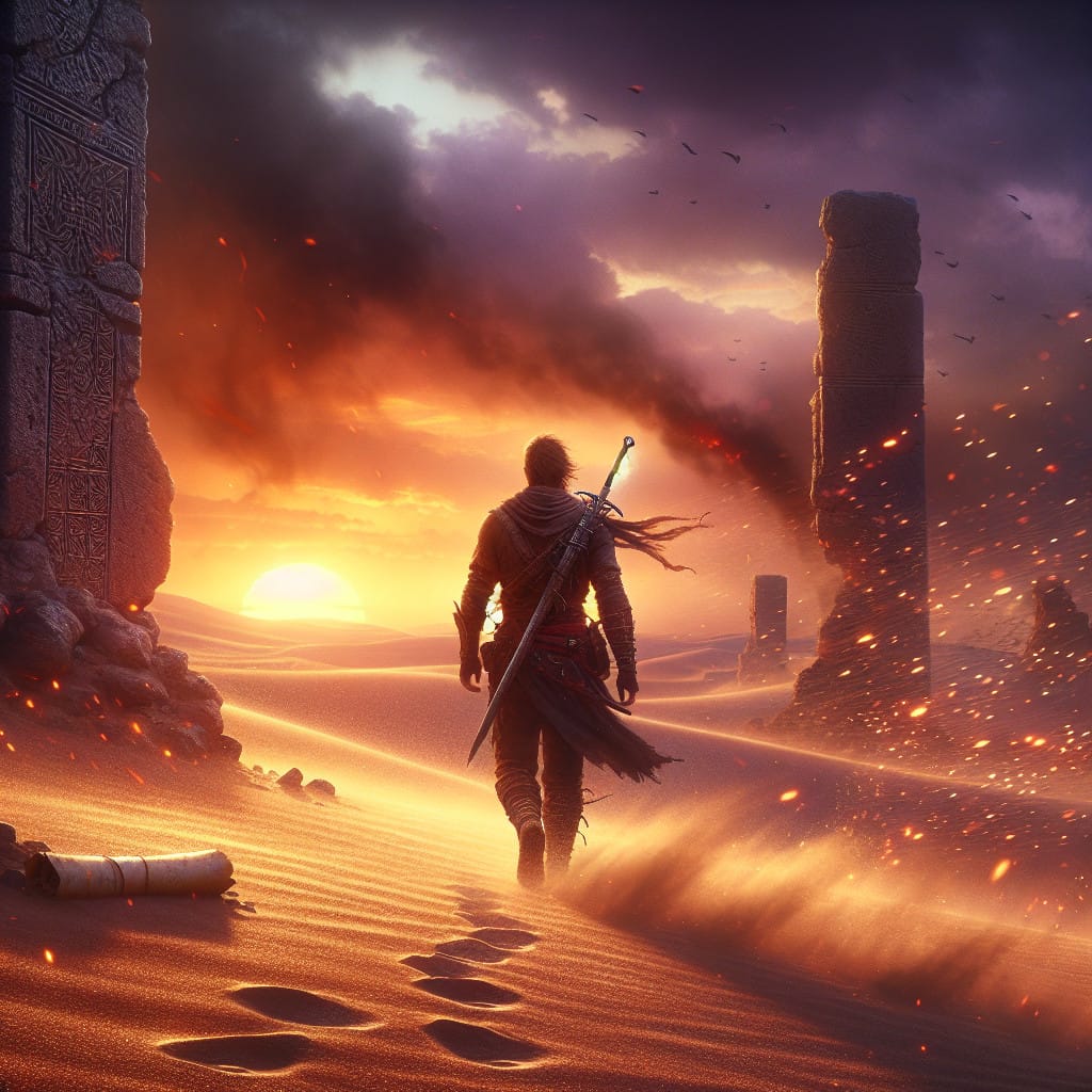 The Warrior's Path: Footsteps in Eternal Sand — 