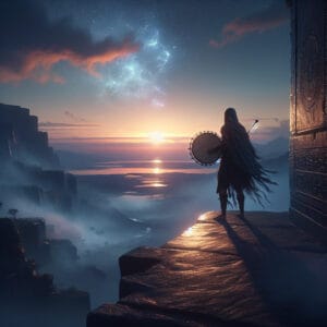 The Warrior's Silent Strength: An Unstruck Drum —