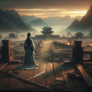 The Fallen Warrior's Redemption: A Sword Turned Flat —